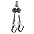 Safewaze 018-5019 Latitude Pro 7' Dual Web SRL: FS-EX313, Carabiner, Alu Rebar Hooks