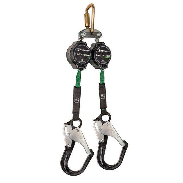 Safewaze 018-5019 Latitude Pro 7' Dual Web SRL: FS-EX313, Carabiner, Alu Rebar Hooks