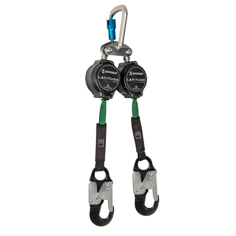 Safewaze 018-5021 Latitude Pro 7' Dual Web SRL: FS-EX313, Alu Carabiner, Alu Snap Hooks