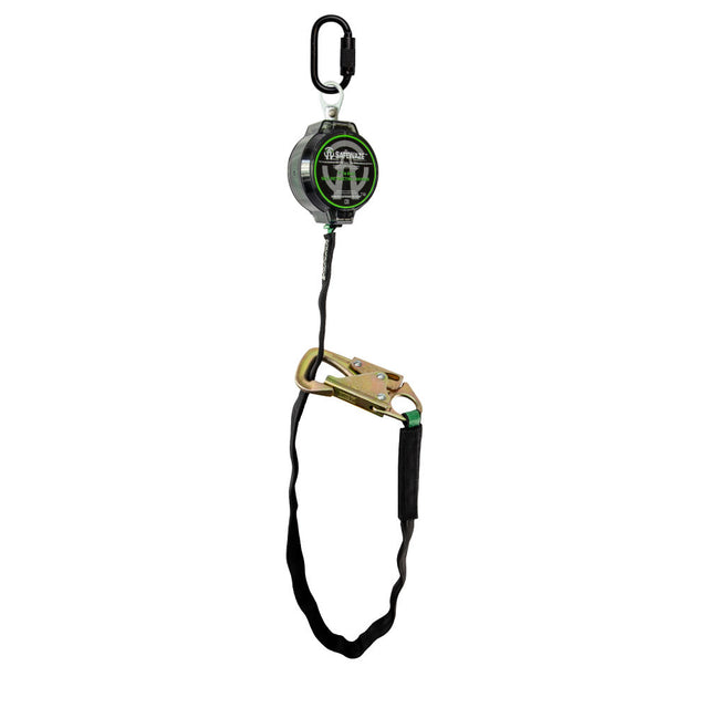 Safewaze 018-5030 7' Web Tie Back Retractable With Steel Triple Lock Carabiner