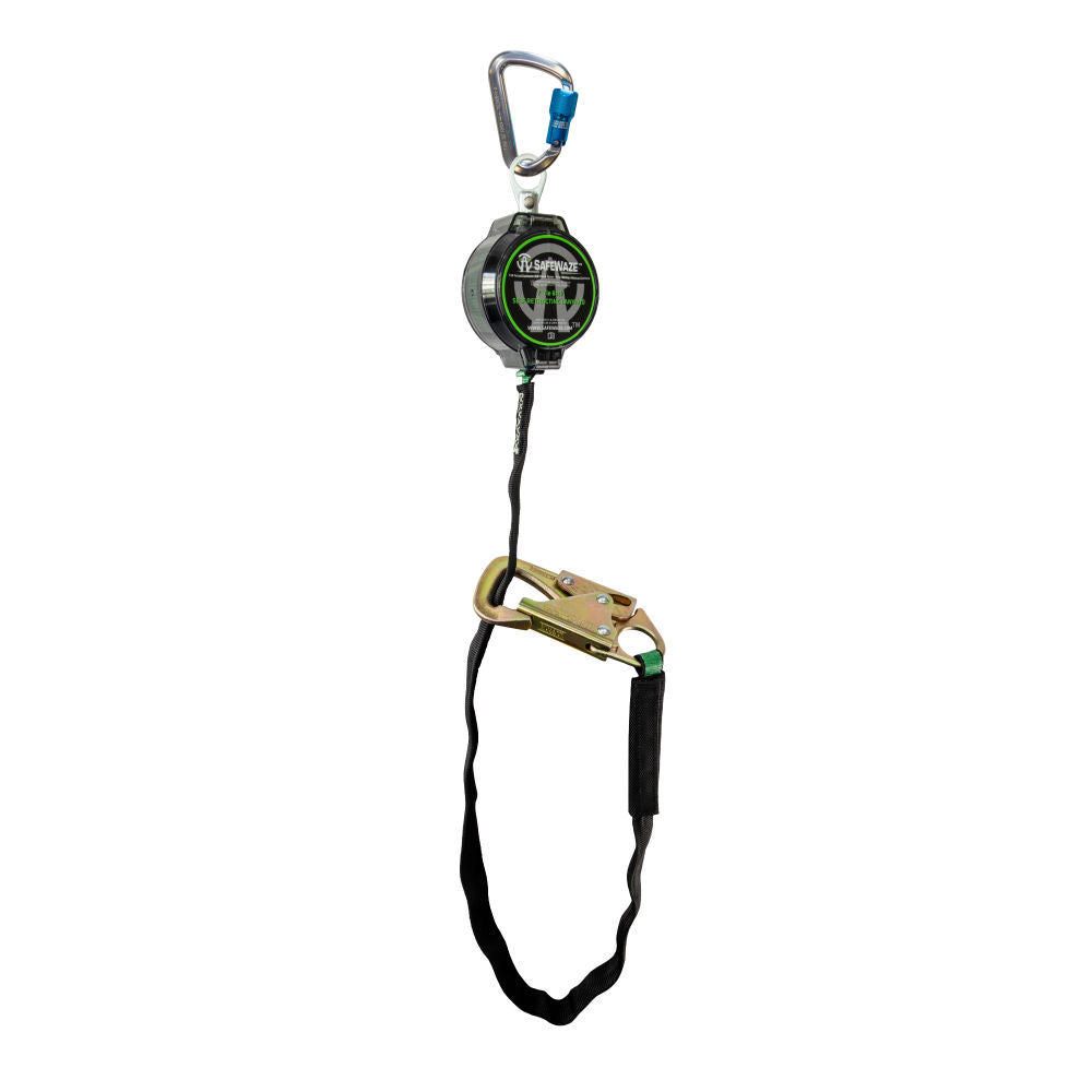 Safewaze 018-5031 7' Web Tie Back Retractable With Aluminum Carabiner