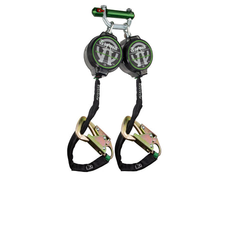 Safewaze 018-5037 7' Web Dual Leg 20" Tie Back Retractable With 9013 BWB