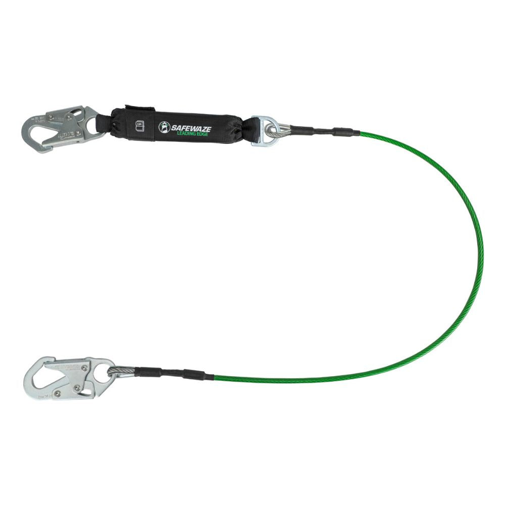 Safewaze 019-2011 Leading Edge 6' Energy Absorbing Lanyard: Snap Hook