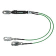 Safewaze 019-2015 Leading Edge 6' Energy Absorbing Lanyard: Dual Leg, Alu Swivel Snap Hooks