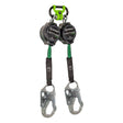 Safewaze 019-5124 Latitude Pro 7' Dual Web SRL: 1014 BWB,  Snap Hooks