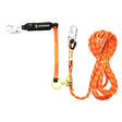 Safewaze 019-7007 V-Line 30' Kernmantle Vertical Lifeline Assembly: Snap Hook, Rope Grab, EA Lanyard