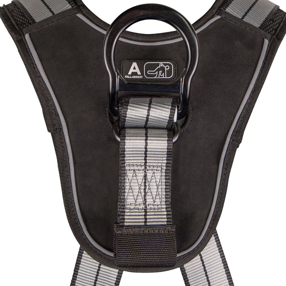 Safewaze 020-1180 PRO+ Slate Construction Harness: Alu 3D, Alu QC Chest, Alu FD, TB Legs, XS - 5