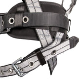 Safewaze 020-1181 PRO+ Slate Construction Harness: Alu 3D, Alu QC Chest, Alu FD, TB Legs, Small - 3