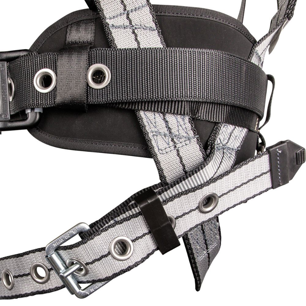 Safewaze 020-1182 PRO+ Slate Construction Harness: Alu 3D, Alu QC Chest, Alu FD, TB Legs, Medium - 3