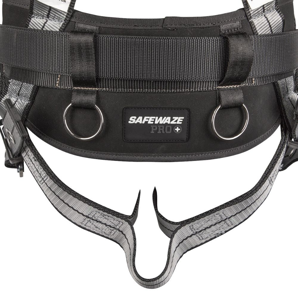 Safewaze 020-1182 PRO+ Slate Construction Harness: Alu 3D, Alu QC Chest, Alu FD, TB Legs, Medium - 8