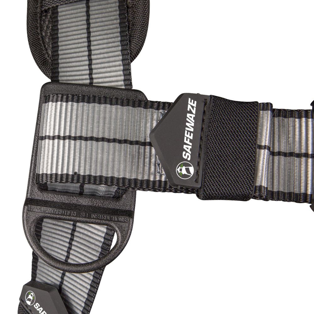 Safewaze 020-1196 PRO+ Slate Construction Harness: Alu 1D, Alu QC Chest, TB Legs, XS - 7