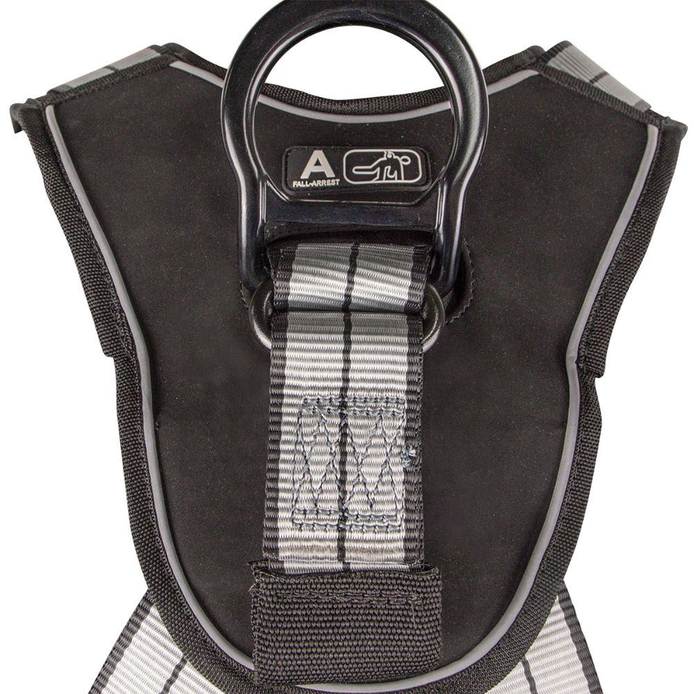 Safewaze 020-1197 PRO+ Slate Construction Harness: Alu 1D, Alu QC Chest, TB Legs, Small - 5