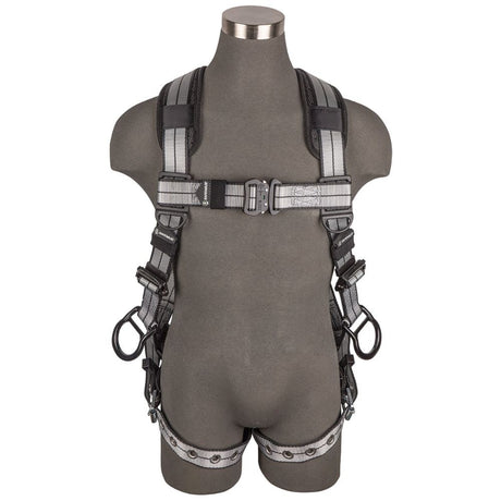 Safewaze 020-1205 PRO+ Slate Full Body Harness: Alu 3D, Alu QC Chest, TB Legs, Small