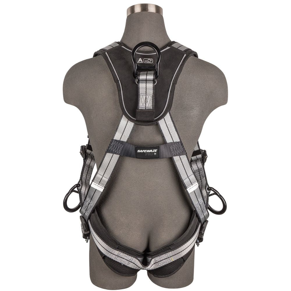 Safewaze 020-1205 PRO+ Slate Full Body Harness: Alu 3D, Alu QC Chest, TB Legs, Small - 2