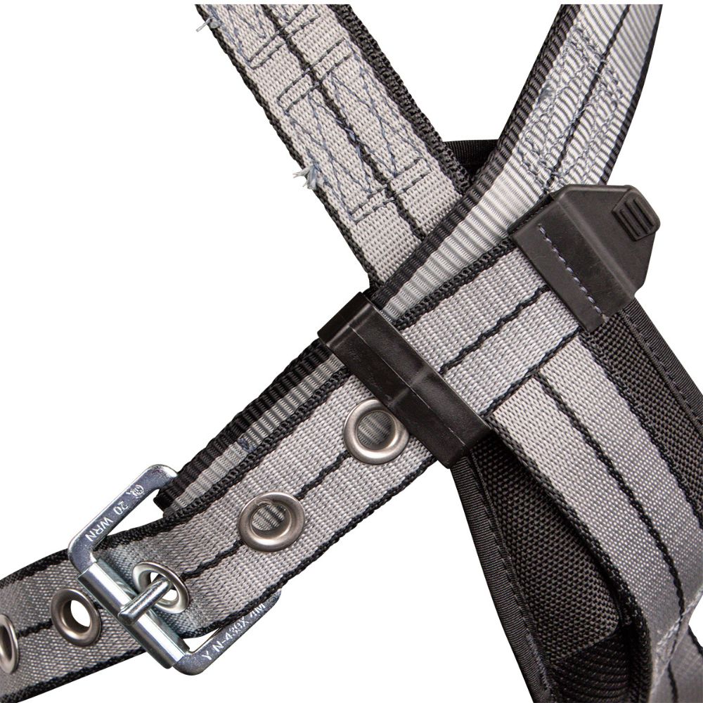 Safewaze 020-1213 PRO+ Slate Full Body Harness: Alu 1D, Alu QC Chest, Alu FD, TB Legs, Small - 4