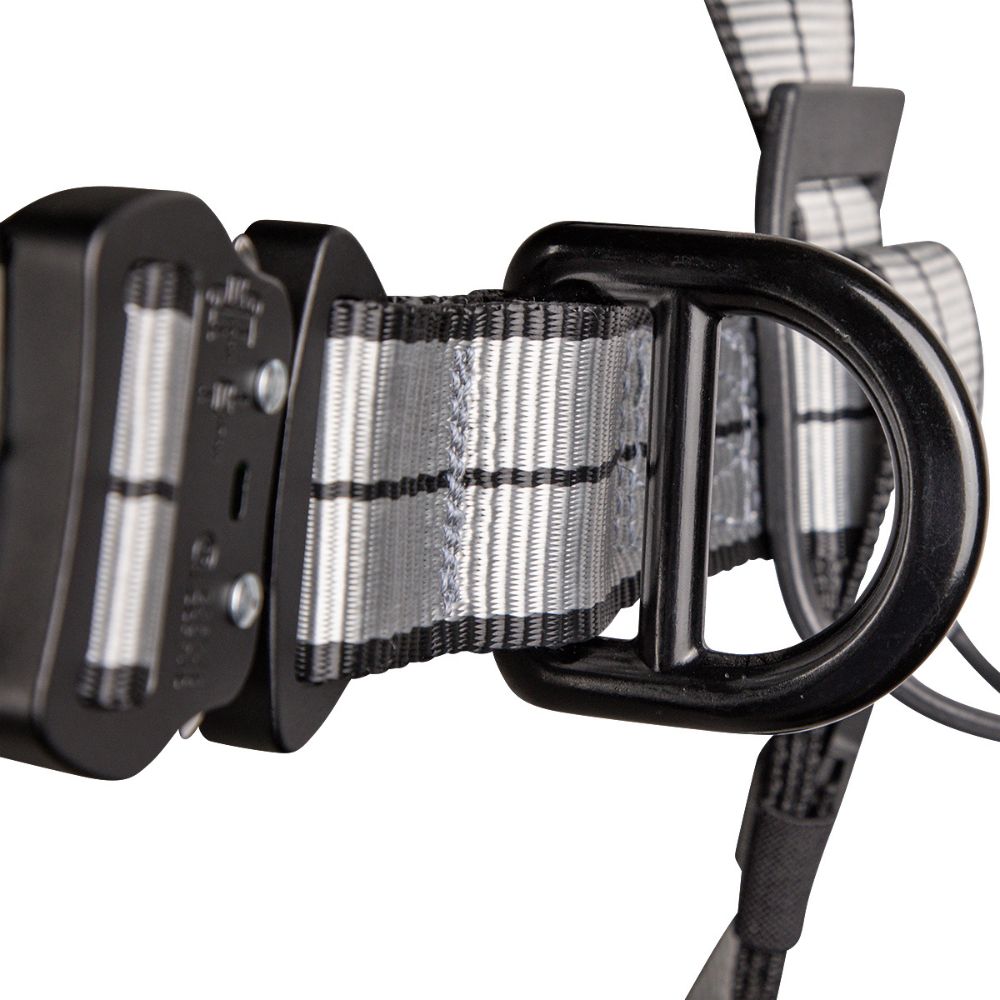 Safewaze 020-1214 PRO+ Slate Full Body Harness: Alu 1D, Alu QC Chest, Alu FD, TB Legs, Medium - 6