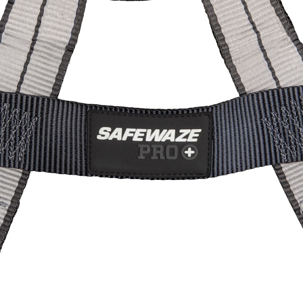 Safewaze 020-1222 PRO+ Slate Full Body Harness: Alu 1D, Alu QC Chest/Legs, Medium - 7