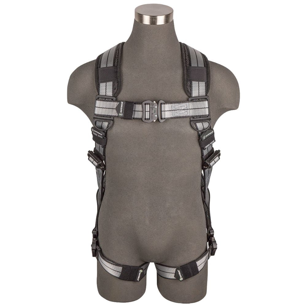 Safewaze 020-1225 PRO+ Slate Full Body Harness: Alu 1D, Alu QC Chest/Legs, 2X