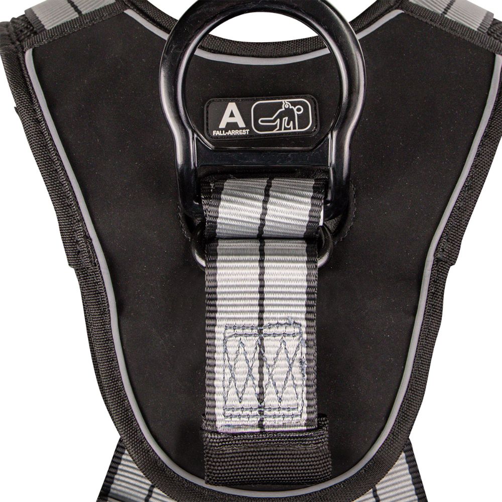 Safewaze 020-1228 PRO+ Slate Full Body Harness: Alu 1D, Alu QC Chest, TB Legs, XS - 4