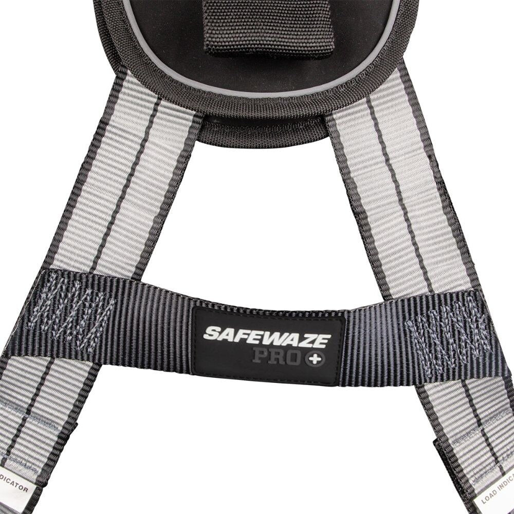 Safewaze 020-1229 PRO+ Slate Full Body Harness: Alu 1D, Alu QC Chest, TB Legs, Small - 8