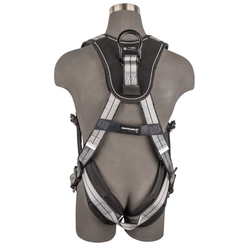 Safewaze 020-1230 PRO+ Slate Full Body Harness: Alu 1D, Alu QC Chest, TB Leg, Medium - 2