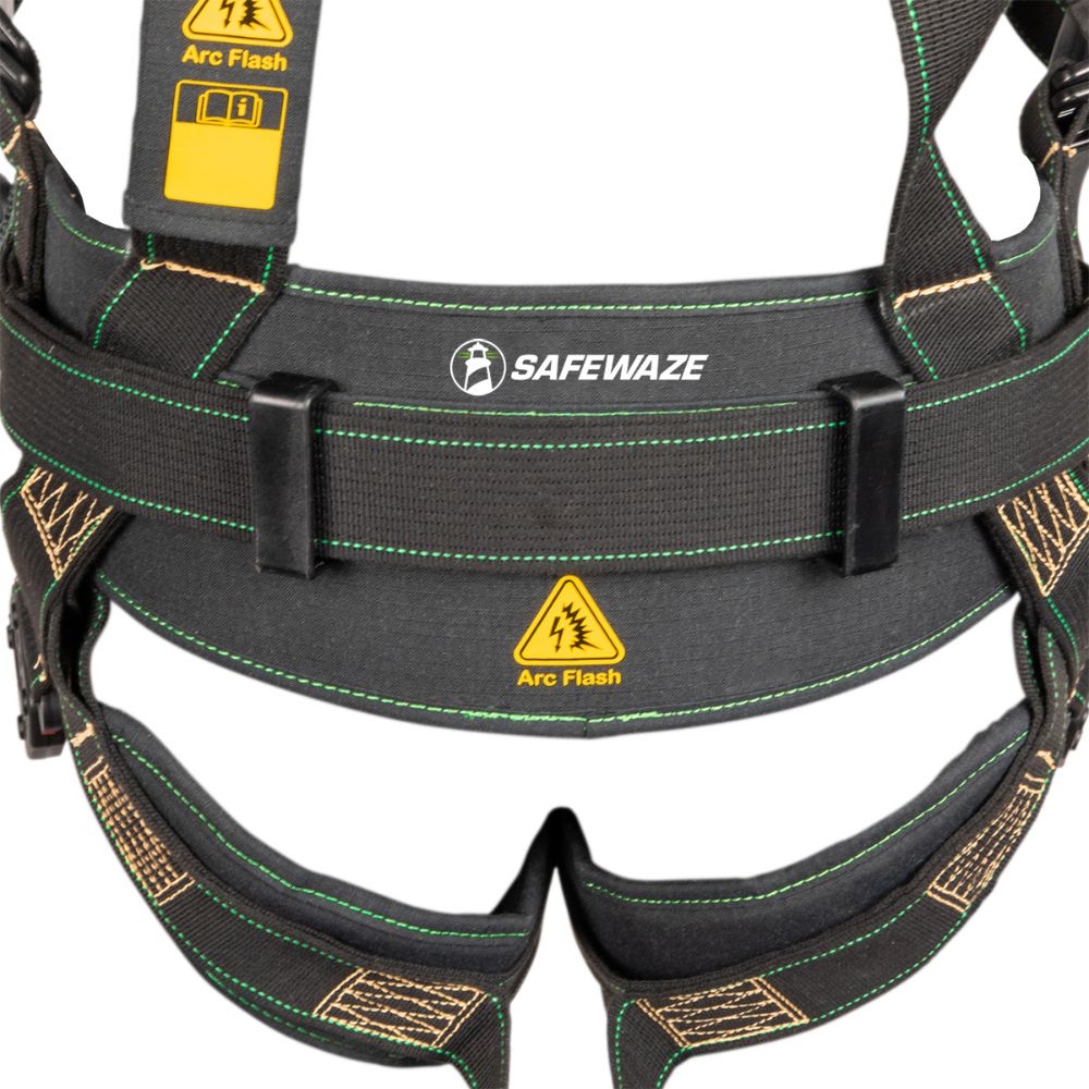 Safewaze 020-1250 Arc Flash Construction Harness: DE 3D, DE QC Chest, DE FD, DE QC Legs, XS - 6