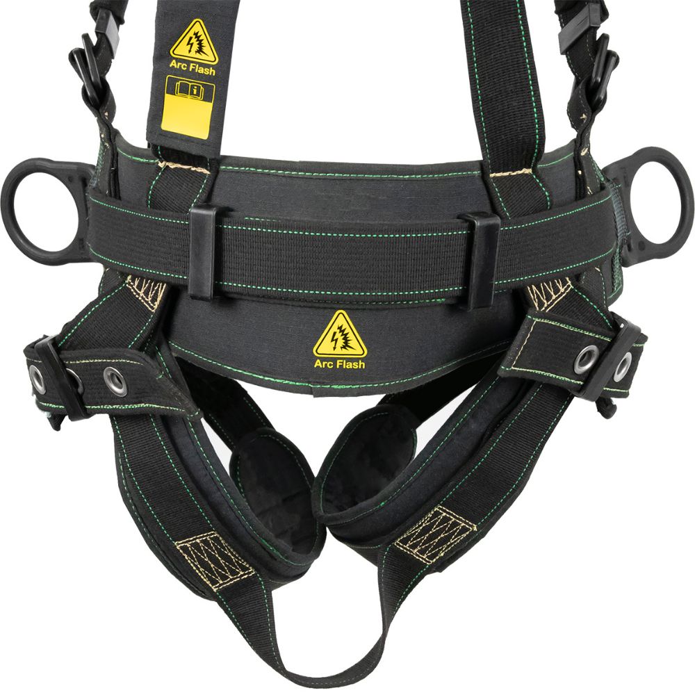 Safewaze 020-1261 Arc Flash Construction Harness: DE 3D, DE QC Chest, TB Legs, Large - 7