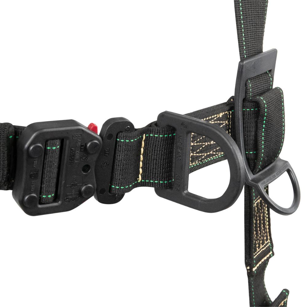 Safewaze 020-1266 Arc Flash Full Body Harness: DE 3D, DE QC Chest, DE FD, TB Legs, XS - 5