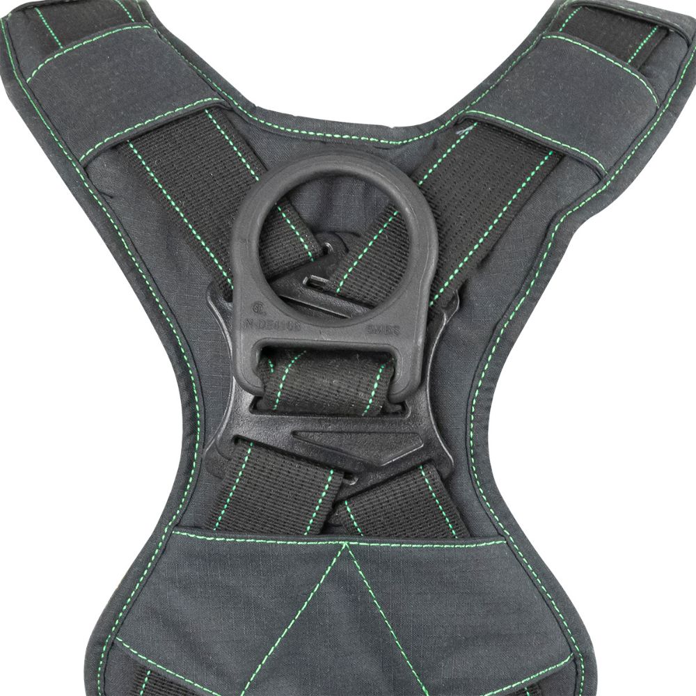 Safewaze 020-1267 Arc Flash Full Body Harness: DE 3D, DE QC Chest, DE FD, TB Legs, Small - 7