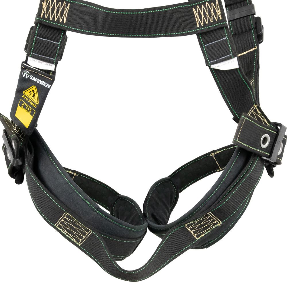 Safewaze 020-1282 Arc Flash Full Body Harness: DE 1D, DE MB Chest, TB Legs, XS - 7