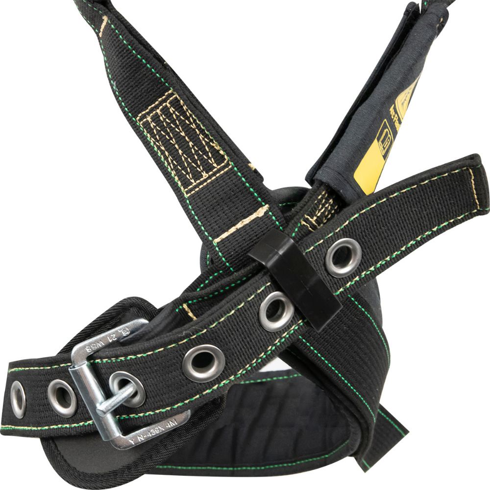 Safewaze 020-1283 Arc Flash Full Body Harness: DE 1D, DE MB Chest, TB Legs, Small - 3