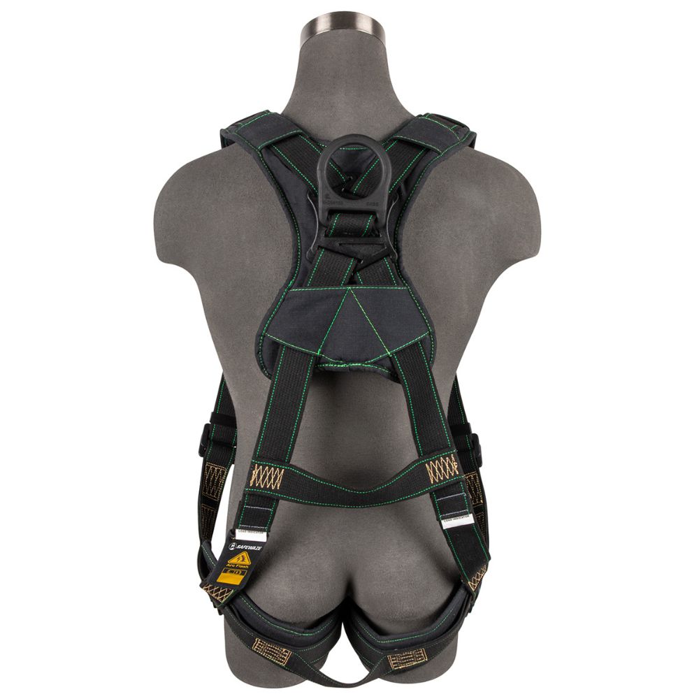 Safewaze 020-1290 Arc Flash Full Body Harness: DE 1D, DE MB Chest/Legs, SX - 2