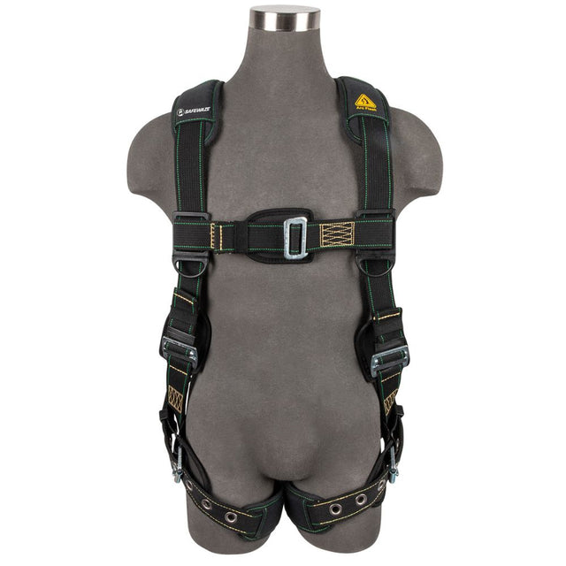 Safewaze 020-1353 Arc Flash Full Body Harness: 1D, MB Chest, TB Legs, Small