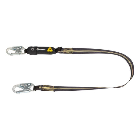 Safewaze 020-2045 Arc Flash 6' Energy Absorbing Lanyard: Aramid, Snap Hook