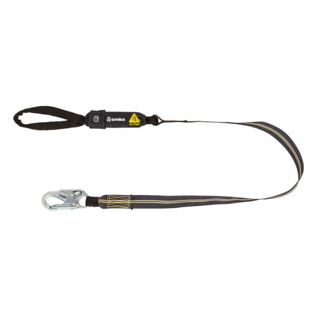 Safewaze 020-2046 Arc Flash 6' Energy Absorbing Lanyard: Aramid, Snap Hook, Soft Loop