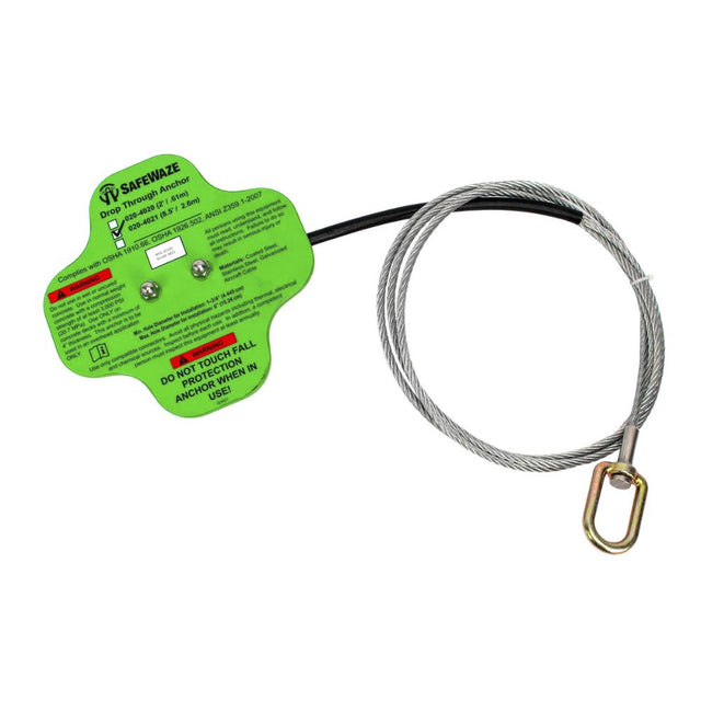 Safewaze 020-4021 8.5' Drop-Through Cable Anchor