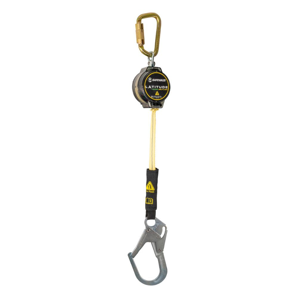 Safewaze 020-5201 Latitude Pro Arc Flash 7' Single Web SRL: Carabiner, Rebar Hook