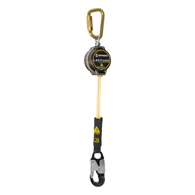 Safewaze 020-5202 Latitude Pro Arc Flash 7' Single Web SRL: Carabiner, Alu Snap Hook