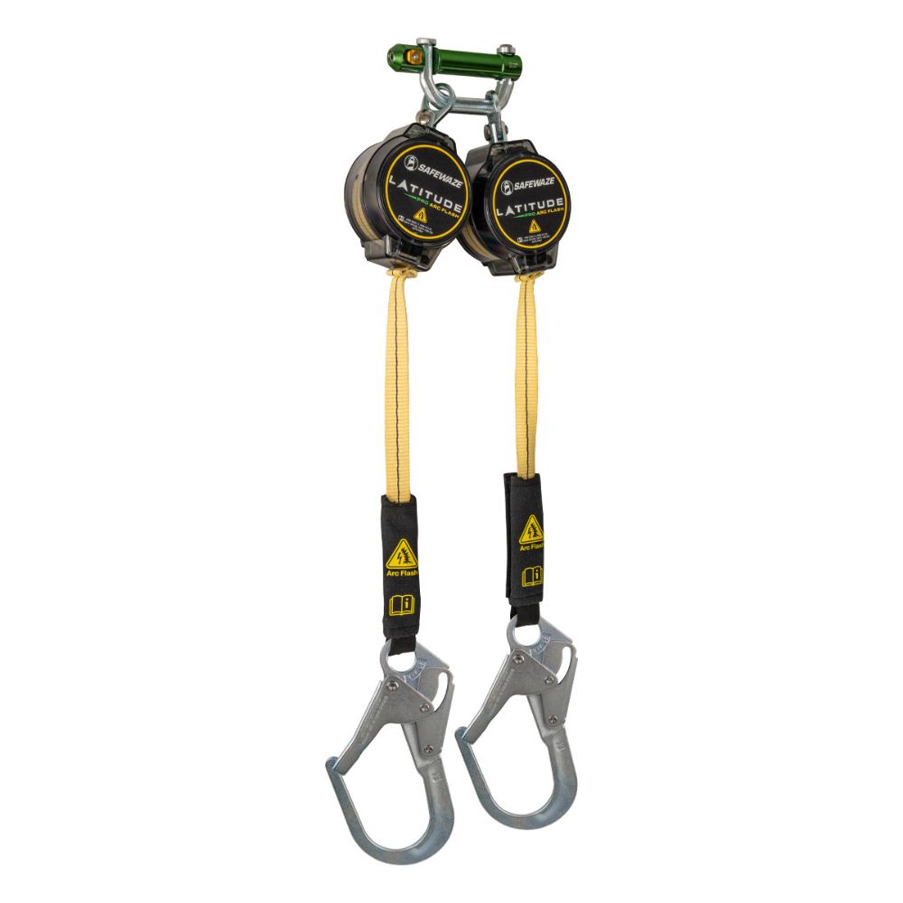 Safewaze 020-5214 Latitude Pro Arc Flash 7' Dual Web SRL: 9013 BWB, Rebar Hooks