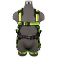 Safewaze 021-1436 PRO+ Construction Harness: 1D, QC Chest, TB Legs, Large