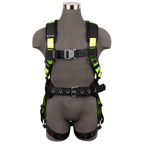 Safewaze 021-1441 PRO Construction Harness: 1D, QC Chest, TB Legs, XS