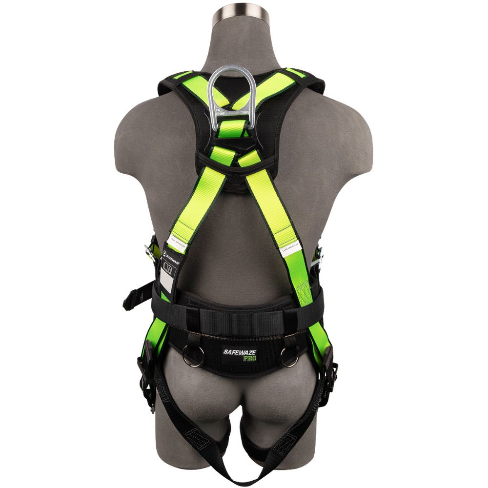 Safewaze 021-1444 PRO Construction Harness: 1D, QC Chest, TB Legs, Large - 2