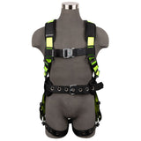 Safewaze 021-1446 PRO Construction Harness: 1D, QC Chest, TB Legs, 2X