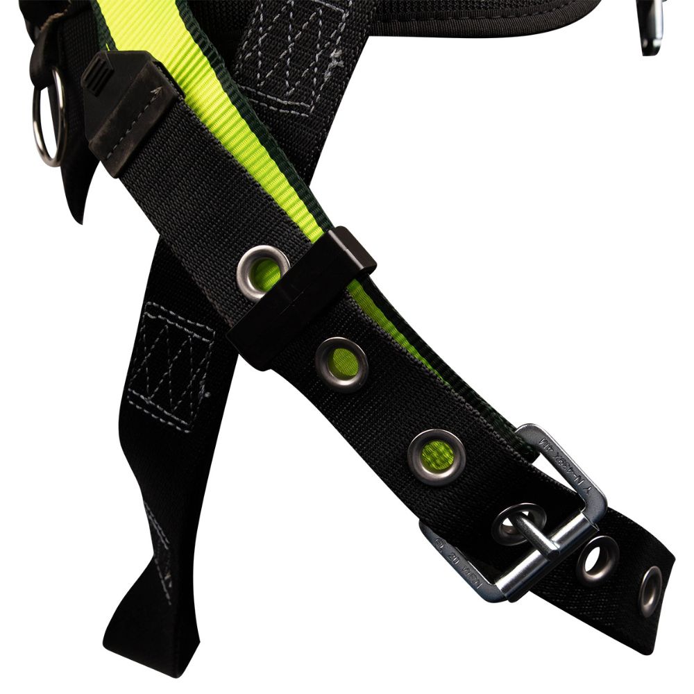 Safewaze 021-1446 PRO Construction Harness: 1D, QC Chest, TB Legs, 2X - 5