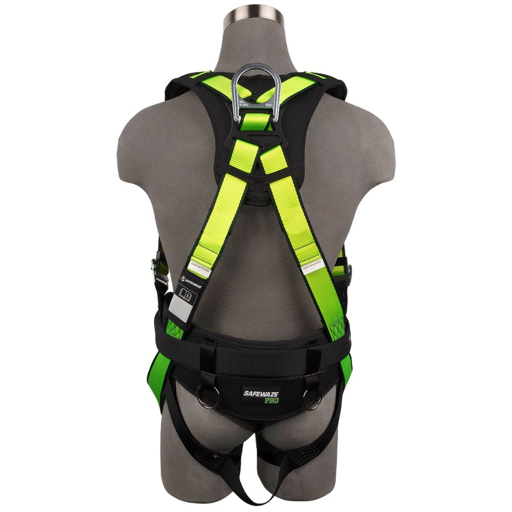 Safewaze 021-1449 PRO Construction Harness: 3D, QC Chest/Legs, XS - 3