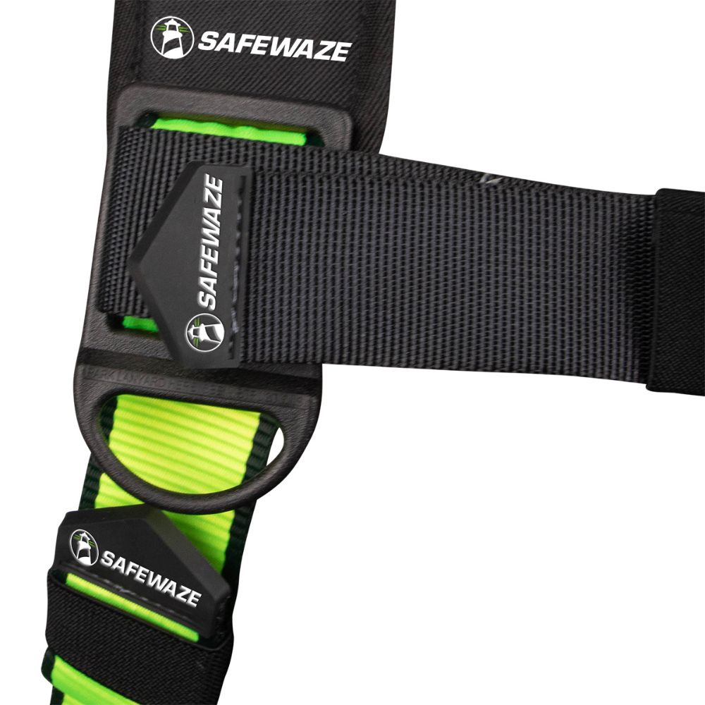 Safewaze 021-1449 PRO Construction Harness: 3D, QC Chest/Legs, XS - 9