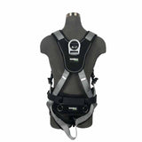 Safewaze 021-1578 (PCS) Construction Harness 3D Steel, Alu Quick-Connect Chest, Alu Quick-Connect Legs & Sub Pelvic Cover (M) - 3