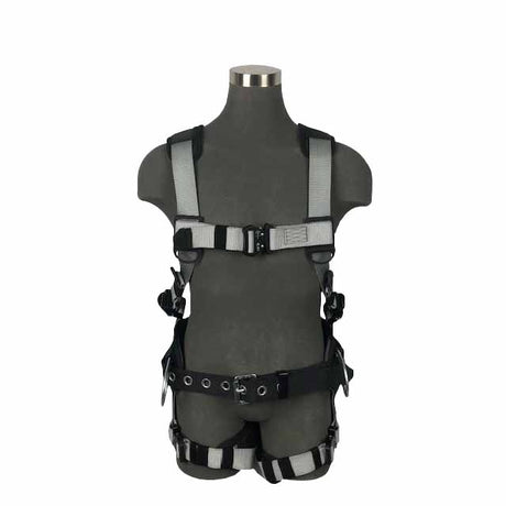Safewaze 021-1579 (PCS) Construction Harness 3D Steel, Alu Quick-Connect Chest, Alu Quick-Connect Legs & Sub Pelvic Cover (L)