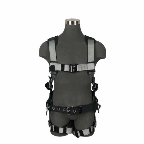 Safewaze 021-1579 (PCS) Construction Harness 3D Steel, Alu Quick-Connect Chest, Alu Quick-Connect Legs & Sub Pelvic Cover (L)