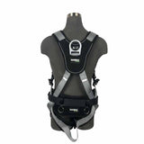 Safewaze 021-1579 (PCS) Construction Harness 3D Steel, Alu Quick-Connect Chest, Alu Quick-Connect Legs & Sub Pelvic Cover (L) - 3